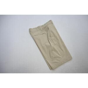 Eddie Bauer Nylon Stretch Tech Shorts Beige Hiking Camp 10" INS Mens Size 30
